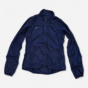 Nike Women's Navy Blue Lightweight Running Jacket‎ Size Small